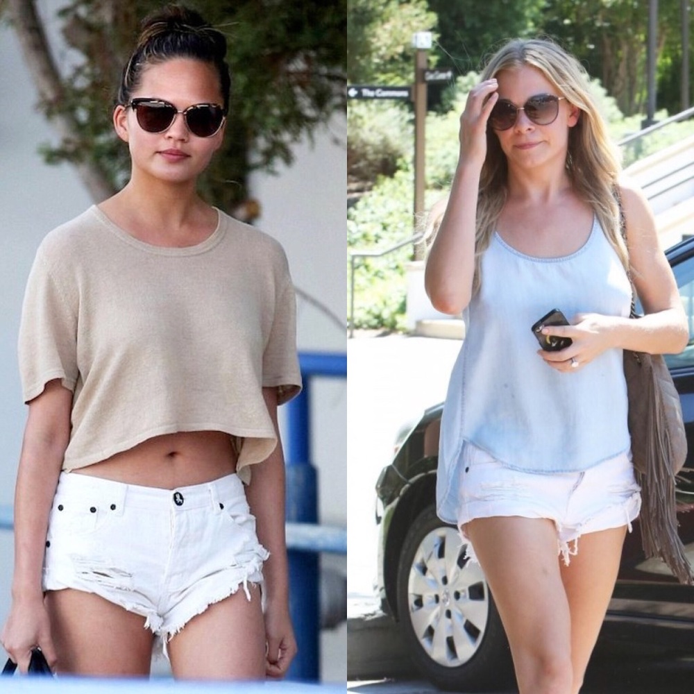 One Teaspoon Bandits White Shorts 26 EUC